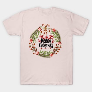 Floral Christmas T-Shirt